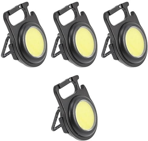 DOITOOL 4-teilige Schlüsselanhänger-taschenlampe Wiederaufladbar Cob-arbeitsleuchte -schlüsselanhänger-licht Für Den Außenbereich Magnete Ständer Für Den Notfall