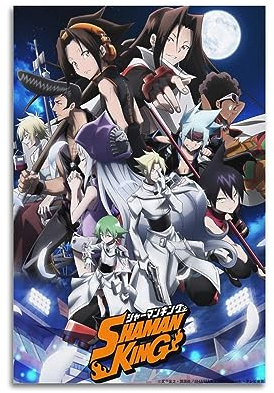 VZRSQZK Shaman King Anime-Poster, dekoratives Gemälde, Leinwand-Wandposter und Kunstdruck, modernes Familienschlafzimmer-Dekor-Poster, 20 x 30 cm