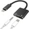 Lightning to 3.5mm Splitter Audio Charger Dongle Cord (2 in 1)for iPhone AUX Adapter Headphone Jack Cable for Apple MFI Certified for iPad 11 12 13 14 Pro Max 7 8 Plus X XS Earphone Charging Converter