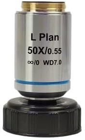 5X 10X 20X 50X 100X Unendlichkeit Mikroskop Objektiv Objektiv Achromatische Lange Arbeits Abstand Metallographische Mikroskop Teile 20,2 MM(FL 50X)