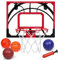 MerryXGift Panier de Basket Interieur, Panier Basket Enfant Jouet avec 4 Ballon de Basket et Pompe à Air, Mini Panier de Basket pour Chambre Cadeau Enfant 6-12 Ans