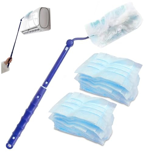 Plumero de Mango Largo Recambios de Plumero Esponjoso 21 Piezas Recambio de Plumero Antiestático Desechable con Mangos Extensibles Plumeros de Repuesto for Limpieza de Mesa de Coche/284