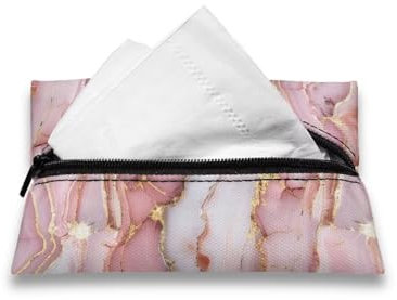 Oamsistay Wiederverwendbare Tüchertasche für Taschentücher, tragbare Reisetücher, kleine Größe, Taschentuchhalter für Geldbörse, leicht, Münzen, Taschentuchbeutel für Auto, Büro, Zuhause