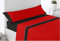 ENERGY COLORS TEXTIL-HOGAR Juego Sábanas Estampadas Verano, Juego 3 Piezas Microfibra. Sábanas Tacto Fino, Suave, Ajustable y Transpirable. (Bicolor) (Rojo, Cama 105)