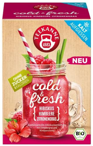 Teekanne BIO cold & fresh Hibiskus-Himbeere-Zitronengras (0.01 kg)