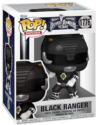 Funko Pop! Movies: Mighty Morphin Power Rangers Movie - Black Ranger - Vinyl-Sammelfigur - Geschenkidee - Offizielle Handelswaren - Spielzeug Für Kinder und Erwachsene - Movies Fans