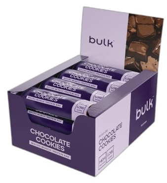 Bulk Macro Munch Barre Protéinée, Chocolat Cookies, 62g | 12 x, 20g de protéines par barre, Faible en sucre, Riche en fibres, Texture à trois couches, Idéale à emporter