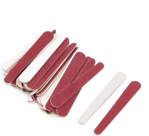 50 Pcs Mini Nail Files, Disposable Double Sided Emery Board Nail File Buffer Set Manicure Tool for Natural Acrylic Fake Nails Nail Files Bulk