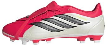 adidas Unisex Club Fold-Over Tongue Firm Ground/Multi Ground Football Boots, Lucid Red/Core Black/Ftwr White, 44 2/3 EU