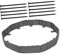 TOYANDONA Lot de 10 Bordures De Jardin en Pierre Blanche pour Aménagement Paysager Bordures De Parterres De Fleurs Bordures De Jardin Bordures De Jardin Bordures D'Aménagement