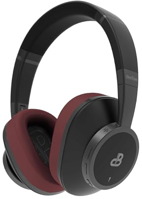 DeeBee dB-Pulse-BLB Bluetooth-Kopfhörer mit ANC, 40 Std. Akkulaufzeit, Touch-Steuerung, Schwarz,mit austauschbarem Polster
