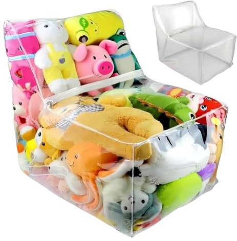 Sitzsack für Plüschtiere, Tasche mit Reißverschluss, wasserdicht und austauschbar, zum Organisieren von Plüschspielzeug, Organizer zum Befüllen, wasserdicht, Organizer für Spielzeug
