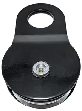 Hochleistungs-Snach-Blockrolle for Seilwinden, geeignet for 2-10 Tonnen Seilwinden-Zugseile aus Stahl.(10T Black)