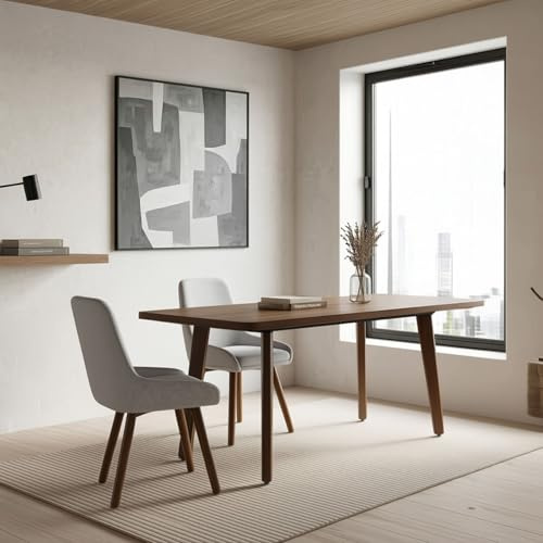 IDIMEX Esstisch NERI 140-180 x 80 cm ausziehbar, Nussbaum Finish - Esszimmertisch mit rechteckiger Tischplatte aus MDF, Tisch mit ausziehbarer Funktion, Küchentisch ideal für Essbereich.
