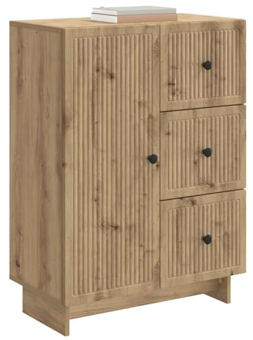 vidaXL Sideboard Artisan-Eiche 66 x 34,5 x 90 cm Holzwerkstoff, Vintage-Stil Einheit, rechteckige Anrichte, schickes Stauraum, platzsparendes Design, praktischer Esszimmer-Schrank