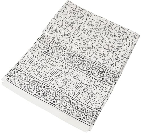Blockdruck Tagesdecke, Bett & Sofaüberwurf, Design 6, Double 225*275 cm | Handgearbeiteter Wandbehang, vielseitig einsetzbar, 100% Baumwolle, traditioneller Blockdruck, einzigartig