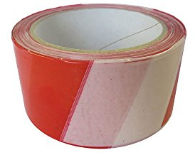 Provence Outillage Absperrband, Rot/Weiß, PVC, 1 Stück, Barrier Tape