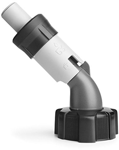 Husqvarna Oil Valve Spout, Aluminum, Globe Valve, 1 inch Inlet & Outlet, 2 Ports, CombiCani 5 + 2.5L Canister