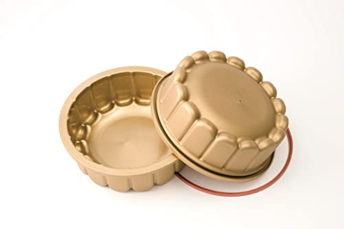 silikomart | SFT180 Moule à gâteau en Silicone MOULE ROULANT, antiadhésif, paquet de 1 Moule à gâteau avec anneau de sécurité, Ø 180 h 65 mm, Made in Italy, Marron