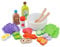 New Classic Toys - Wooden Salad Set with Salad Bowl, Salad Cream and Accessories - Pretend Play Food, Kids Toys, Kitchen Accessories for Kids - Play Kitchen Accessories - Set of 1