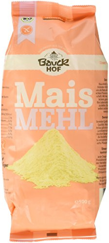 Bauckhof Maismehl glutenfrei, 3er Pack (3 x 500 g)