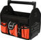 Yato Werkzeugtasche mit 17 Fächern 33,5 x 21 x 28 cm offen Aluminiumgriff rot/schwarz groß leer