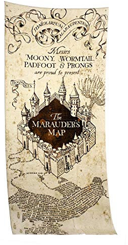 Drap de bain XL Harry Potter - Marauder's Map