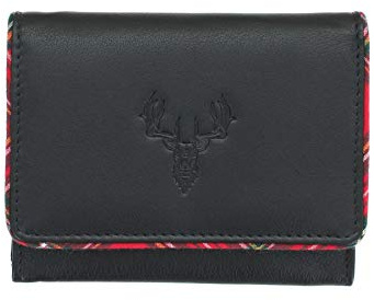 Mala Braemar Programm Compact Ledergeldbörse RFID 4181_7 Schwarz