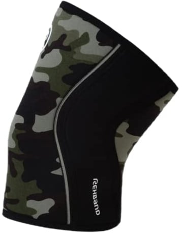 Rehband Rx - Rodillera (7 mm, talla XL), color azul y negro