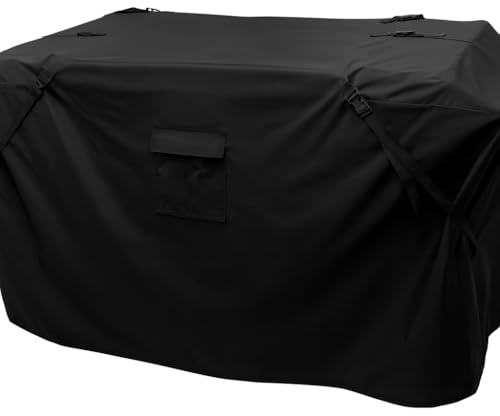 HBCOLLECTION® Abdeckung schutzhülle Hochbeständiger 500D für Gartensofa Sitzgruppe Lounge-Esstisch-Set HB-Elite schwarz