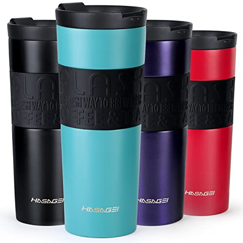 HASAGEI Travel Mugs for Hot Drinks, 600ml Insulated Coffee Mug with Leakproof Lid BPA-Free Coffee Travel Mug, Vacuum Insulation Stainless Steel Cup for Hot and Cold Coffee and Tea