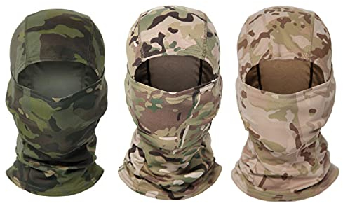 WarmHeartting Sturmhauben Jagd Balaclava Gesichtsmaske, Winddicht Camouflage Balaclava Taktische Kapuze Headwear, Mesh Helme Liner für Erwachsene Frauen und Männer