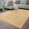 TT Home Teppich Wohnzimmer Kurzflor Anti-Rutsch Rückseite Einfarbiges Design Waschbar, Farbe: Beige, Größe:80x150 cm