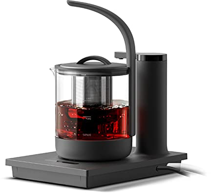 Machine à thé à chauffage électrique, ensemble de bouilloires multifonctionnelles de 800 ml, avec passoire à thé, pompage automatique de l'eau, machine à thé avec conservation de la chaleur,Q2~Z