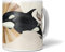 Paul Sinus Dekorative Tasse mit schönem Motiv Orca Schwertwal Killerwal Kunstvoll Vintage Pastellton