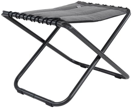 Crespo Falthocker AP306 TexComfort Camping Klapphocker Angel Hocker Polster Alu Hellgrau