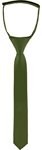 Ladeheid Kinder Jungen Krawatte KJ (31cm x 4cm, Olive)