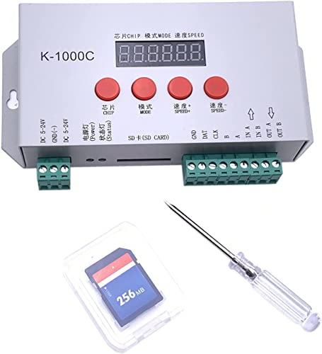 TOPXCDZ K-1000C Controller K1000C WS2812B WS2811 APA102 T1000S WS2813 LED 2048 Pixel Programm Controller DC5-24V Einzelhandel