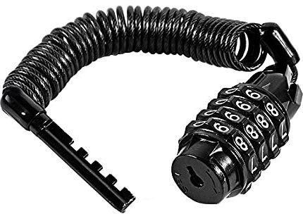 Kryptonite Bike Lock Bike 4-Digits Codes Resettable Chain Lock Combination Cycle Lock Cable Bicycle Accessories for E-Bike Mountain Bike Motocycle Gear Bicycle Locker (Stretched Length of 1.6m)