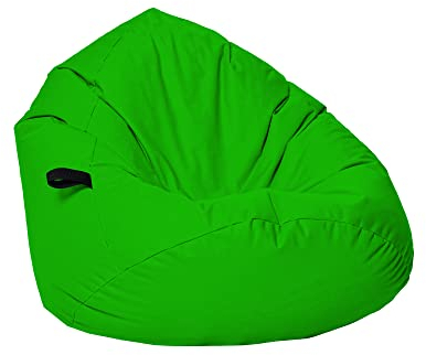 Momiralland Sitzsack Tropfenform Kastanie - für Kinder & Erwachsene – Indoor wie Outdoor da er Wasserfest ist– füllung EPS Perlen. (Grün, XL - Durchmesser 77 cm für Kinder)