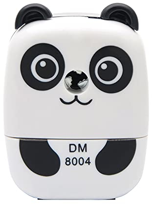 Schreibtisch Anspitzer, Anspitzer Manuelle Cartoon Spitzmaschine mit Kurbel Bleistiftspitzer für Bürounterrichtsschule Stationäre Kinder(Panda - Boy)