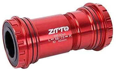 MOEENS Fahrrad Innenlager，Innenlager Tretlager Adapter Fahrrad Press Fit Innenlager Axle Keramik Lager for Rennrad Teile 24mm Kurbeln Chainset (Color : BB30 24 RD Ceramic)