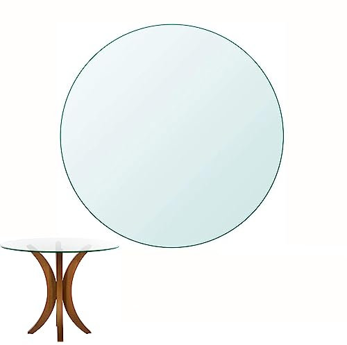 Glasplatte Ø35-100cm Rund Glasscheibe, Tische Glasplatte für Kaminofen, Glasplatte Kaminofen Kamin Glasplatte Tischplatte Glas Kaminplatte Kaminglas DIY Tisch Glasplatte für Weinfass ( Size : CLEAR-55