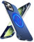 GRECAZO Magnetic Ultra Thin Frosted Designed for iPhone 14 Pro Max Frameless Case 6.7 inch(2022) Slim Minimalist Lightweight Matte Hard Anti-Scratch MagSafe Cover Protective Borderless Case-Navy Blue