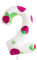 Cxryrzhe 2nd Birthday Candles Number 2 White Berry Birthday Party Berry Theme for Baby Girl Boy Birthday Cake Topper Graduation Celebration Anniversary Wedding Dessert Fruit Party Decorations