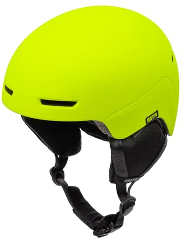 Meteor Ski Helmet with Earmuffs for Men, Women & Kids – Adjustable, Lightweight, Impact-Resistant Skiing & Snowboarding Helmet with Air Flow Ventilation & Removable Lining