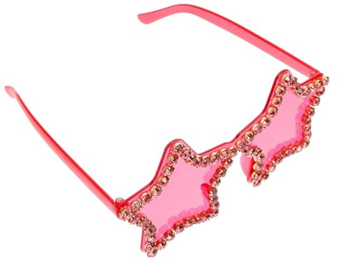 DEARMAMY Randlose Runde Stern Randlose Für Männer Und Frauen Festival-party-brille