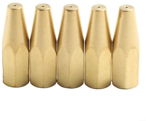 Lot de 5 buses de chalumeau à gaz pour soudage à l'oxygène, propane, acétylène, soudage de bijoux, chauffage de 0,5 à 2 mm (version acétylène)