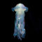 Demiawaking LED Quallenlampe Hängend Quallen Nachtlicht, Jellyfish Lamp, Quallen Lampe Nachttischlampe, Quallenlaterne Atmosphäre Lampe Deko für Kinderzimmer Geburtstag Party (Blau)