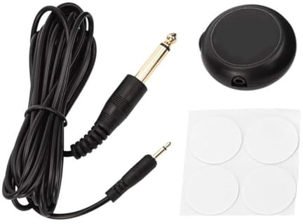 Fasizi Sensor de micrófono de Contacto piezoeléctrico - Mini Pastilla autoadhesiva con Conector de 6,35 mm para Guitarra acústica, violín, Banjo, mandolina y Sensor de vibración Hi-Fi.